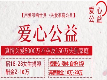 澄迈捐卵助孕生子 爱心志愿者招募